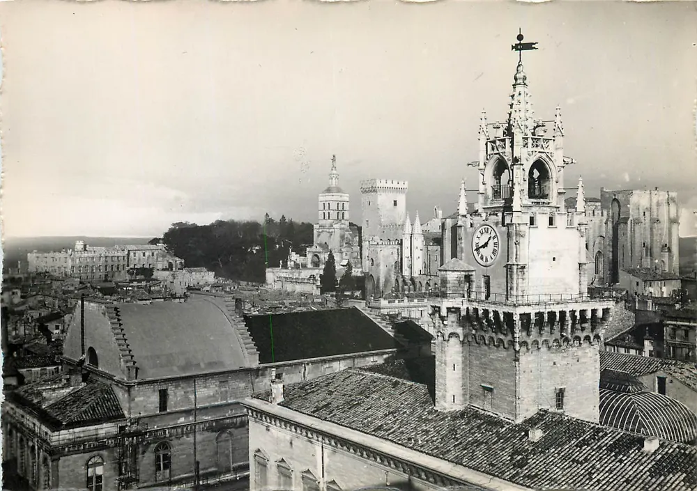 Avignon — Hotel de Ville e Palácio dos Papas — Edição BRUNEL - Frente