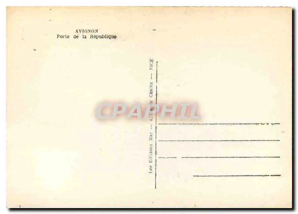 Avignon — Porta da República — Les Éditions Mar - Verso