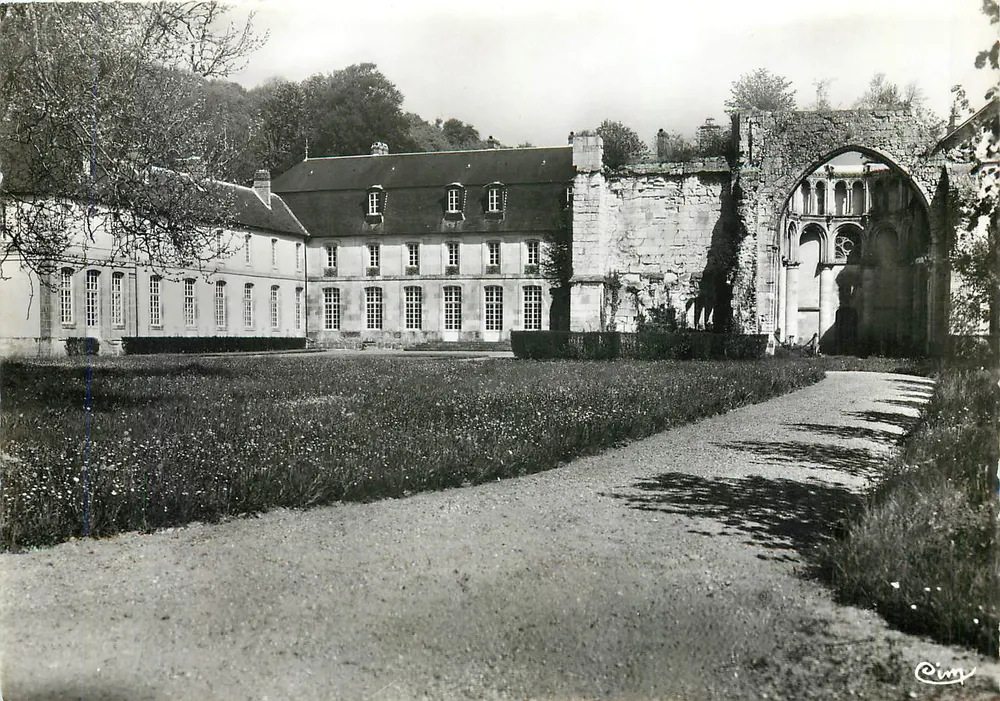 Valmont (Seine-Maritime) — Das Schloss und die Ruinen der Abtei — Combiérier (S.A.L.L.) 'CIM' - Vorderseite