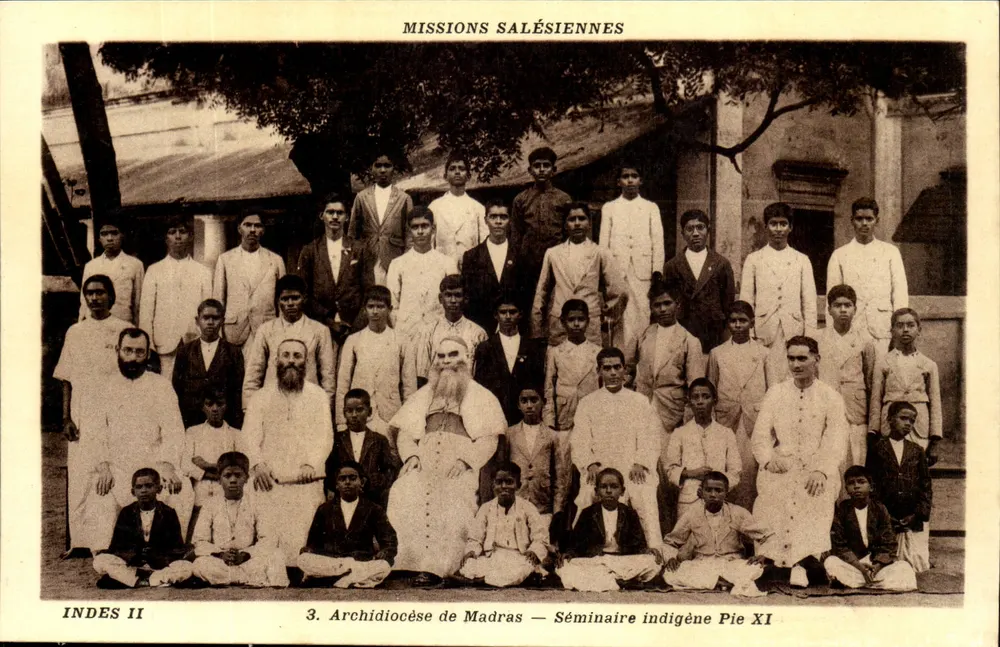 Indigener Seminar des Pie XI — Erzbistum Madras — Salesianische Missionen - Vorderseite