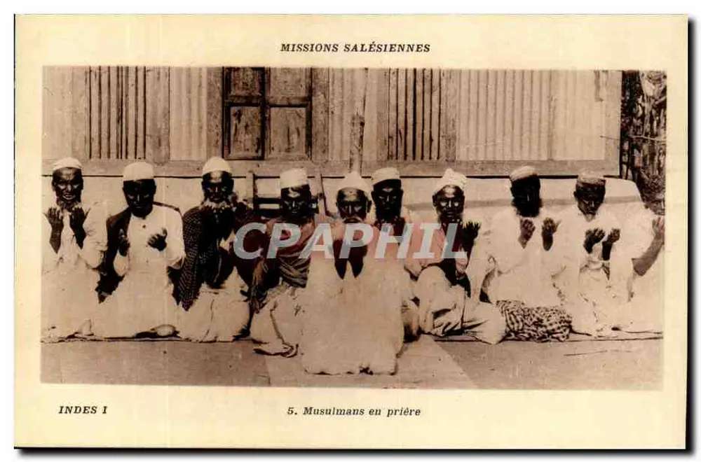 Indien — Muslime im Gebet — Salesianische Missionen, Nr. 5 - Vorderseite