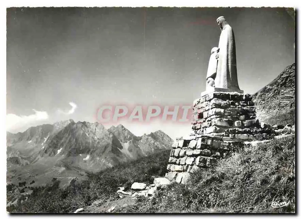 La Giettaz (Savoie) — Notre-Dame des Alpages — Statue auf Felsen — Verlag Combier, Paris - Vorderseite