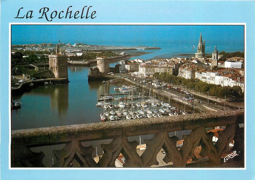 La Rochelle — vista do porto antigo — Éditions Europ - Frente