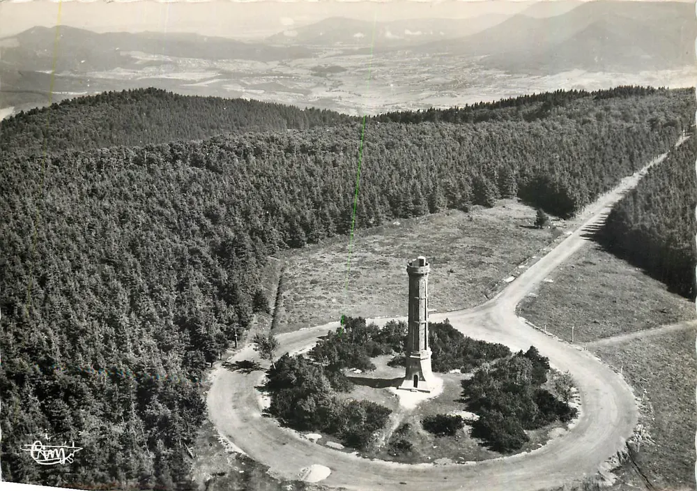 Le Hohwald (Bas-Rhin) — Luftbild der Turm des Feuerfelds — Luftbild-Editionen CIM - Vorderseite