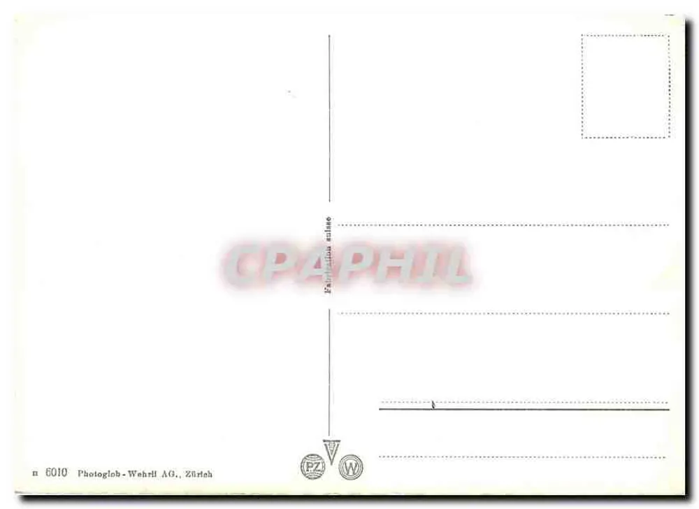 Zurich und die Alpen — vue aérienne — Photoglab-Wehrli AG, n° 6010 - Verso