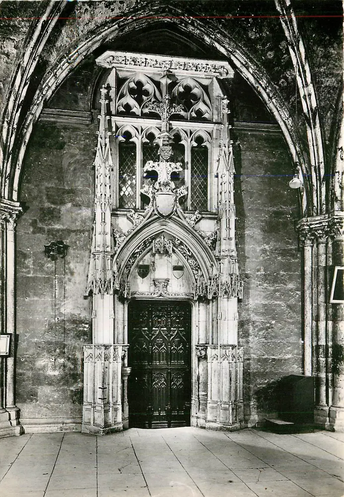 Eingang zur Kapitelsakrista — Kathedrale Saint-Étienne von Bourges — Sammlung Kathedrale von Bourges, Nr. 7213 - Vorderseite