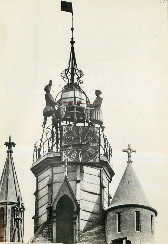 Dijon (Côte-d'Or) — Relógio de Jacquemart — editor Combier - Frente
