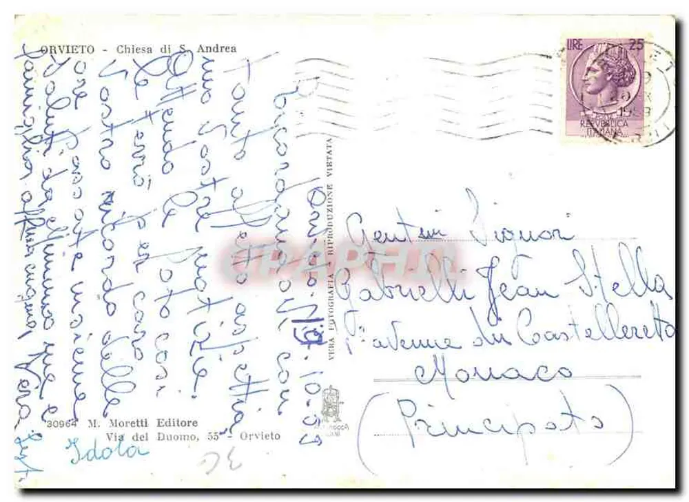 Orvieto - Kościół św. Andrzeja — M. Moretti, n° 30965 - Rewers