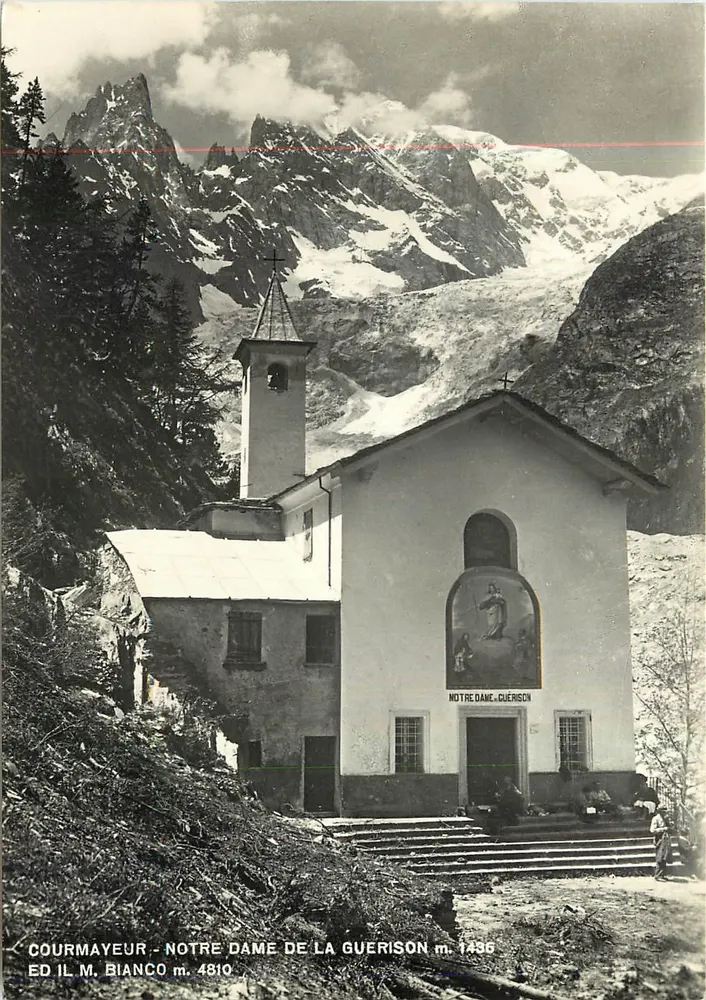 Courmayeur - Notre Dame de la Guerison m. 4810 — Éd. Il M. Bianco - Recto