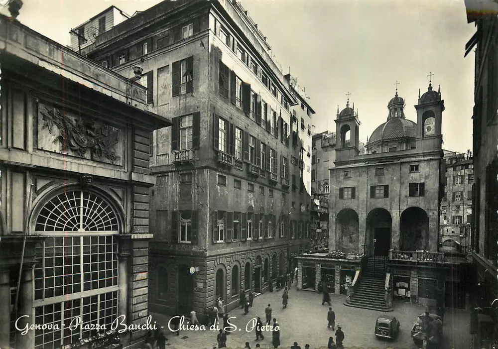 Genova - Piazza Banchi - Chiesa di S. Pietro — Vara Fotografia OMNIAFOTO, n°240 - Recto