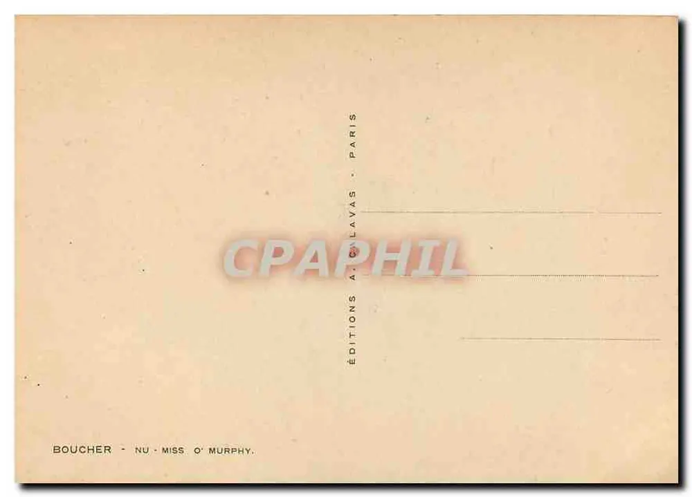 Nu de mulher deitada — Editor Boucher, Paris - Verso