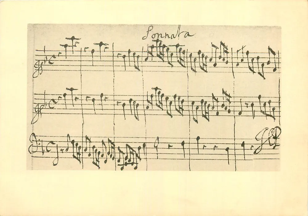 Sonnata — Ouvertüre der 'Golden Sonata' von Purcell — British Museum, Oxford University Press - Vorderseite