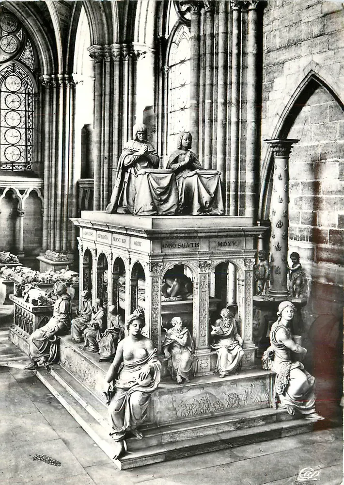 Abtei Saint-Denis — Grabmal von Ludwig XII. und Anne von Bretagne — Cie des Arts Photographiques, Paris - Vorderseite