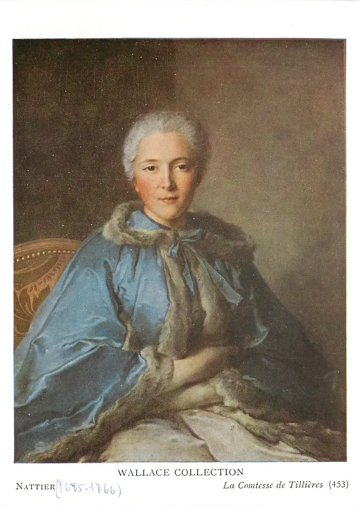 A Condessa de Tillières — Retrato por Nattier (1685-1766) — Coleção Wallace, n°453 - Frente