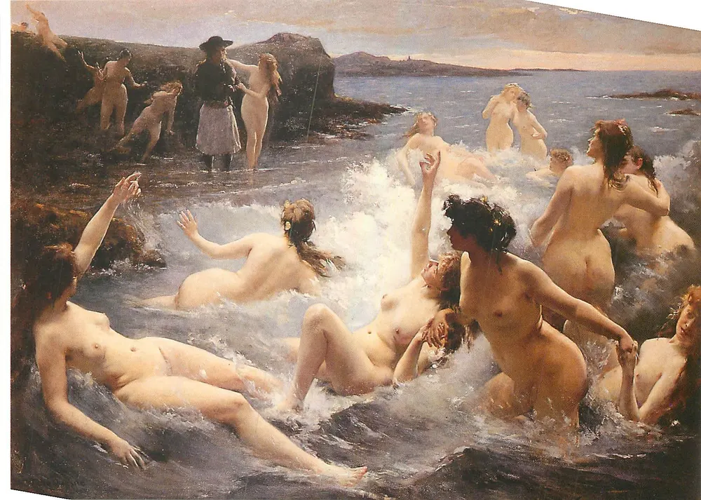 La Légende du Kerdeck — peinture de Fernand Le Quesne — Musée des Beaux-Arts de Quimper - Recto
