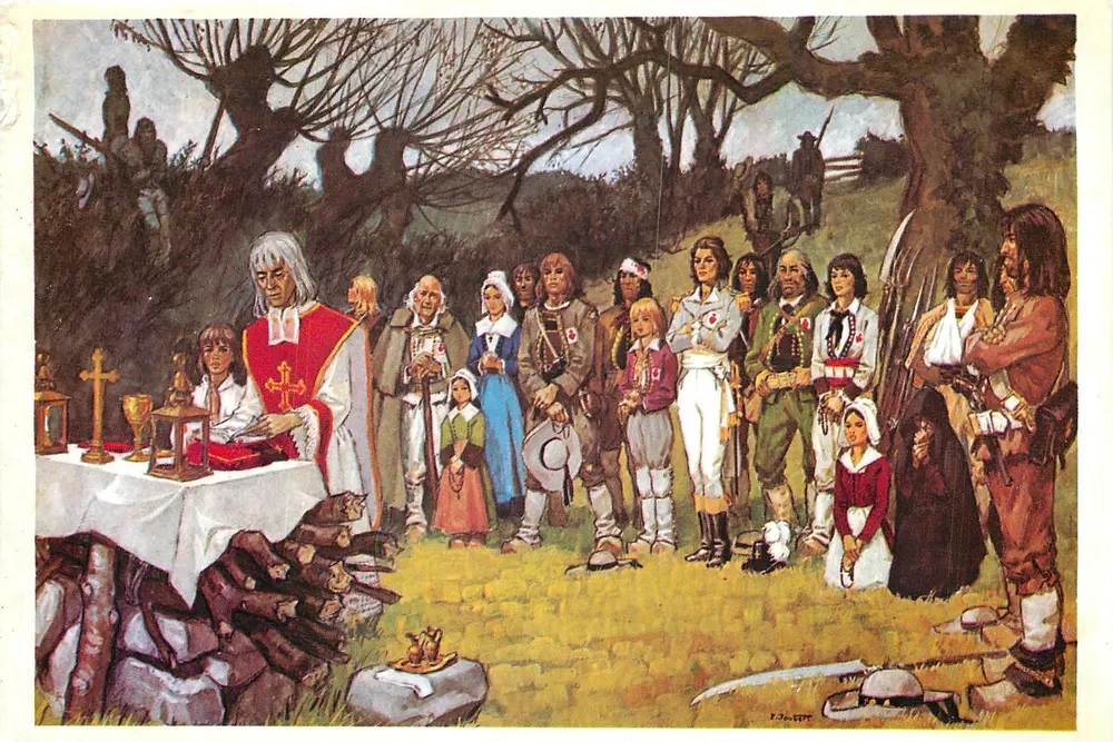 A Missa Vendéenne — Éditions de l'Orme Rond, Trucy-en-Bassigny — desenho de Pierre Joubert - Frente