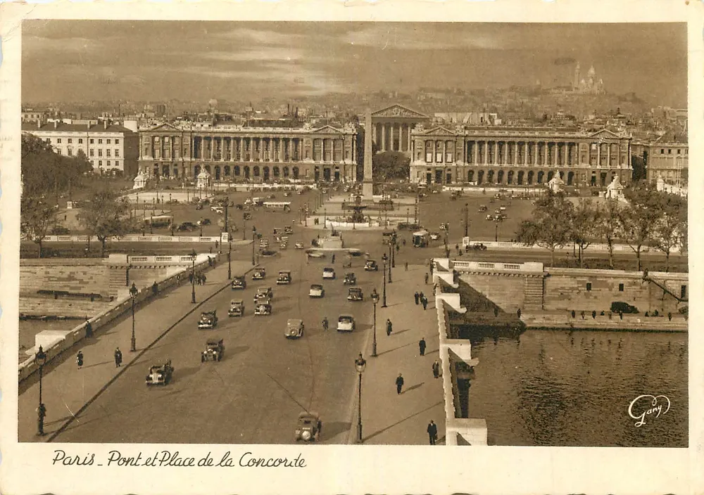 Paris - Ponte e Praça da Concórdia — Gany - Frente