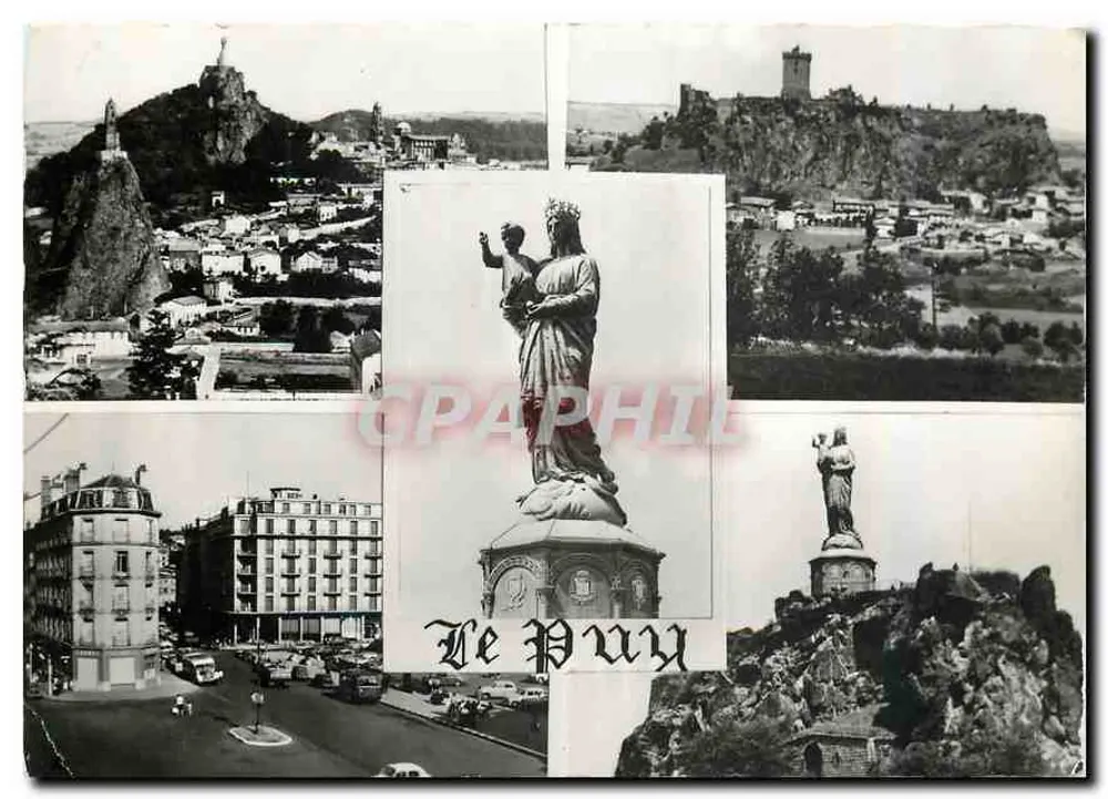 Le Puy — Vista panorâmica e estátua da Virgem — Éditions du LYS - Frente