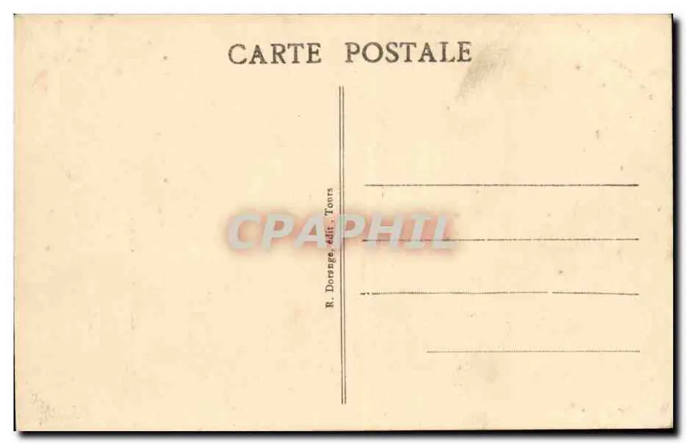Environ de Saumur - Trèves - La Tour et l'Église - R. D. - Verso