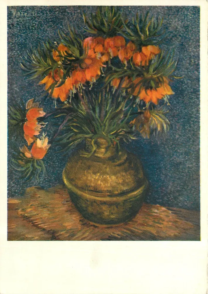Fritillien in einer Kupfervase — V. Van Gogh — Edition Braun & Cie, Mulhouse - Vorderseite