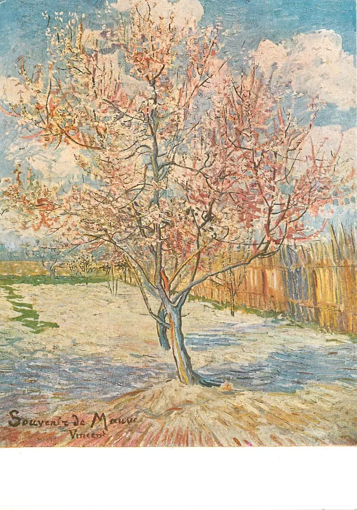 Drzewo w kwiecie — wspomnienie Mauve Arles 1888 — Wydawnictwo Nomis, Paryż - Awers