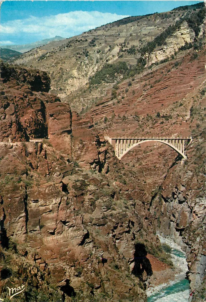 As Gorges de Daluis — O Ponte da Noiva — Edições MAR, Nice - Frente