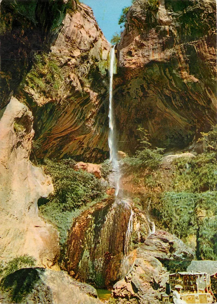 Gorges do Loup — Cachoeira de Courmes — Edição Paris Marrel - Frente