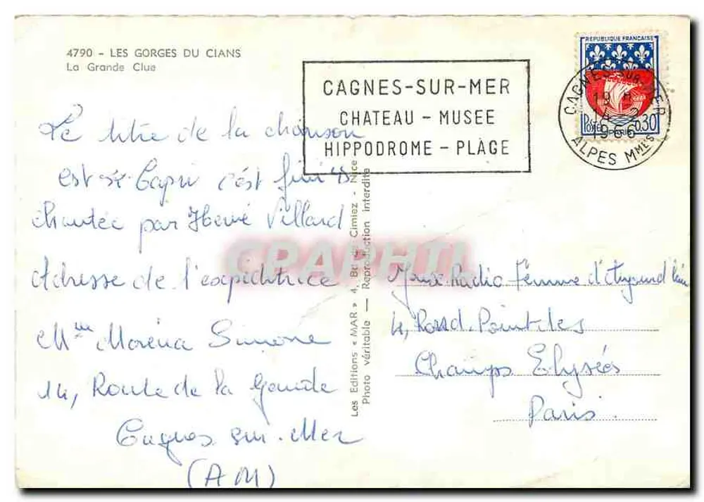 As Gorges do Cians — A Grande Clue — Les Éditions « MAR » - Verso