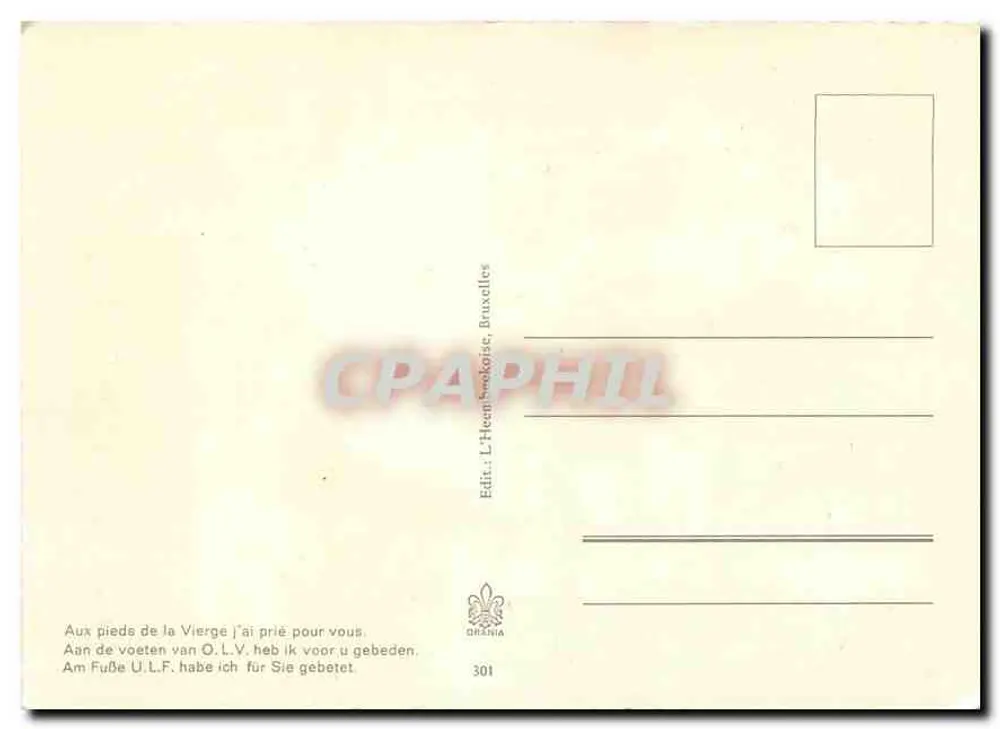 Banneux N.D. — Plein van toeristen — L'Hean Sockoïse, Bruxelles - Achterkant