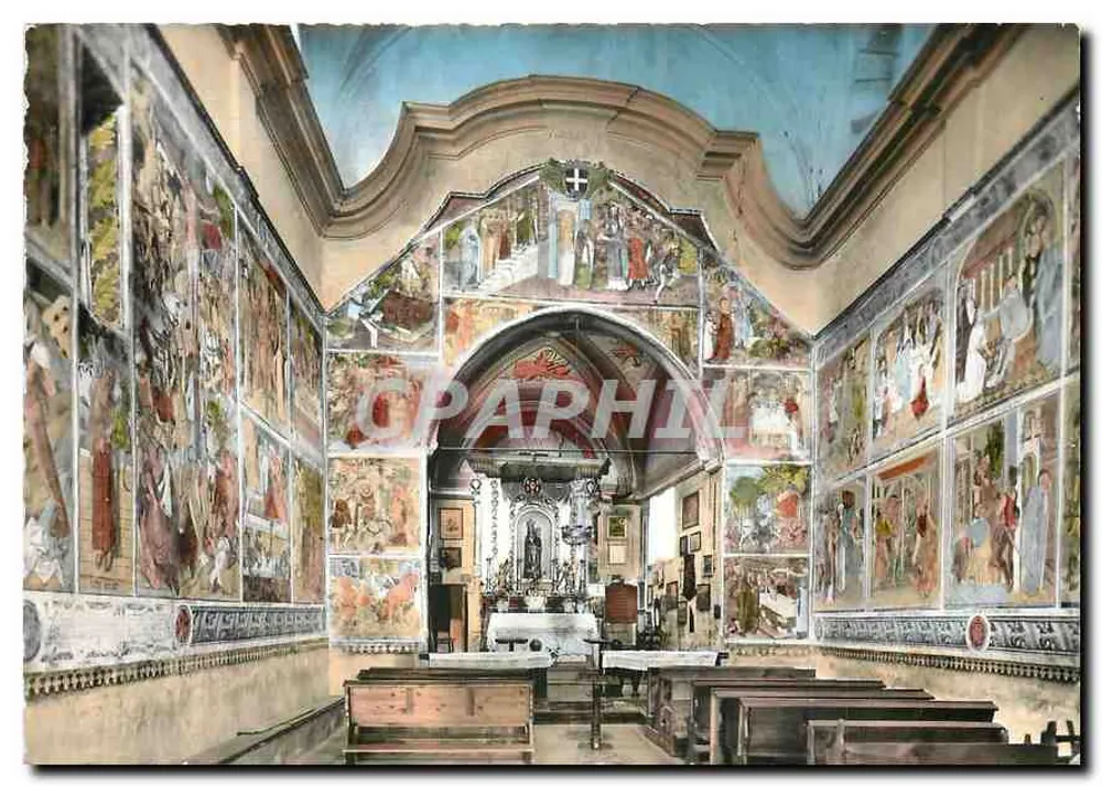 Capela N.-D. das Fontes — La Brigue (A.-M.) — Frescos internos — Ed. MARO 49 - Frente
