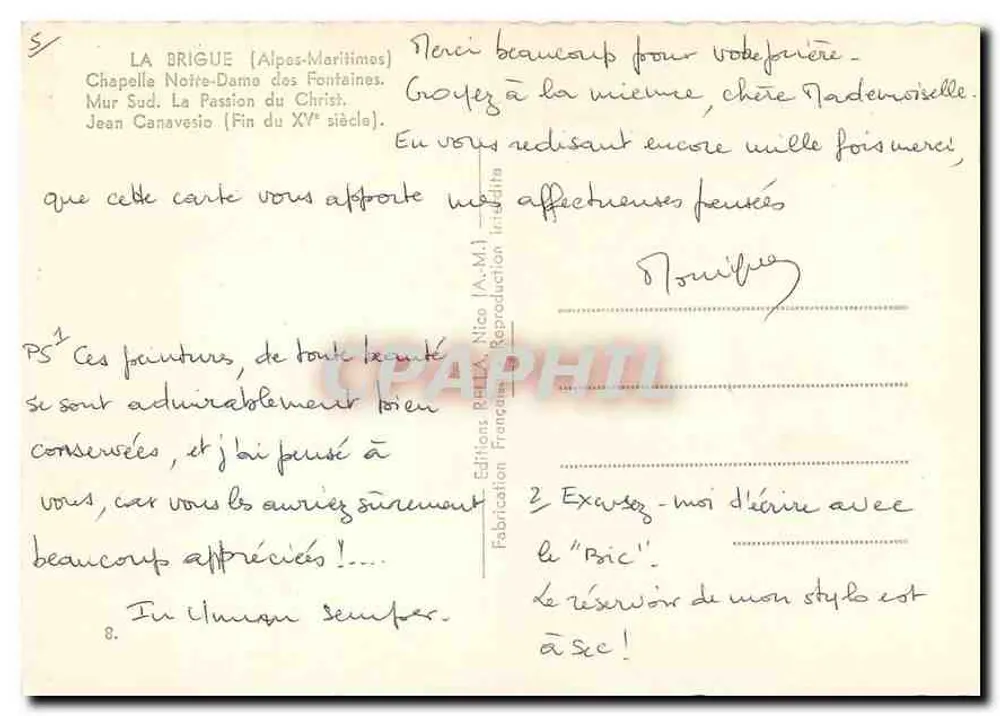 Kapelle Notre-Dame des Fontaines — Südwand. Die Leidensgeschichte Christi — französische Edition Nico - Rückseite