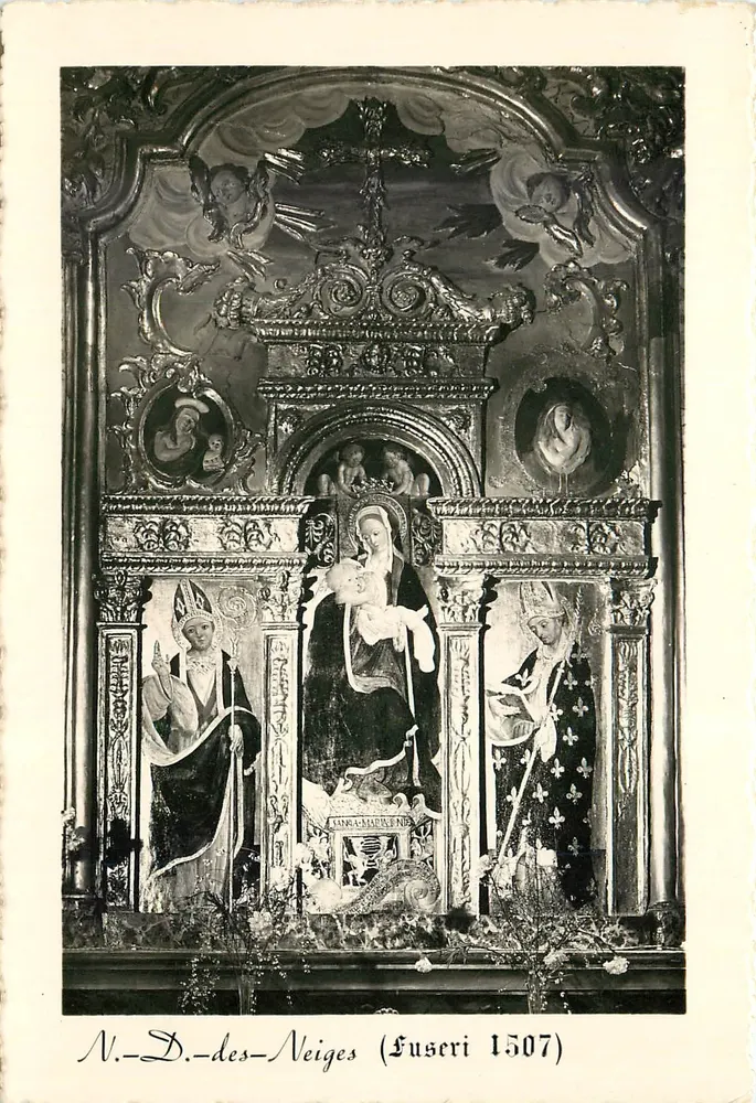 N.-D.-des-Neiges (Eusseri 1507) — Autel de l'église Saint-Martin — Éditions Rella - Recto