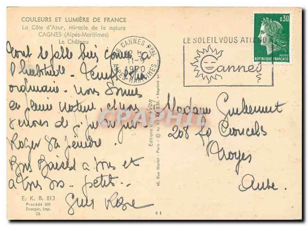 O Castelo — Cagnes-sur-Mer (Alpes-Maritimes) — Éditions Marcel - Verso