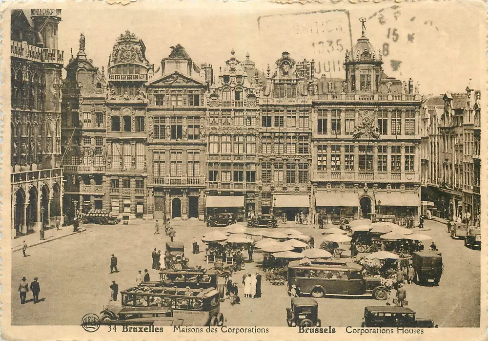 Bruxelles - Maisons des Corporations — éditeur HIRLER, n°34 - Frente