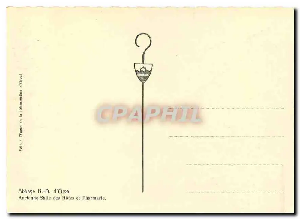 Abtei N.-D. d'Orval — Ehemalige Gaststube und Apotheke — Verlag: Abtei N.-D. d'Orval - Rückseite