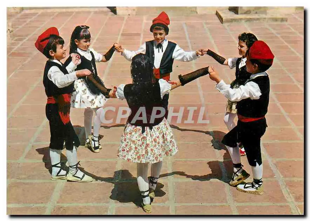 Crianças em traje folclórico — La Serdana — Folklóre Español n° 030 - Frente