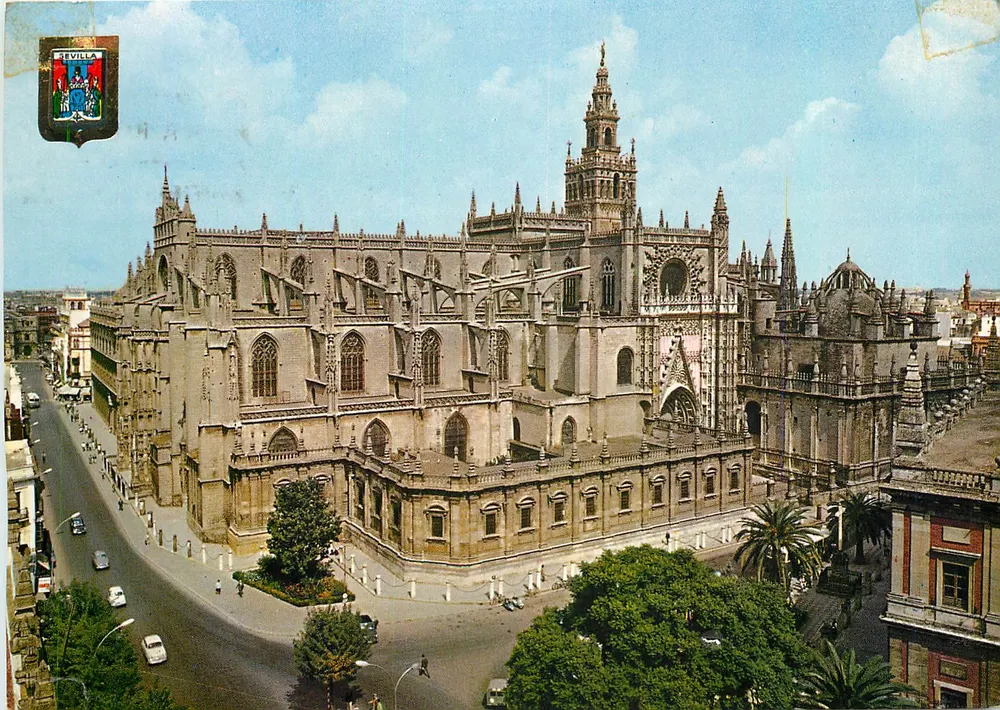 Catedral de Sevilha — vista aérea — Edições Piqué, Barcelona - Frente