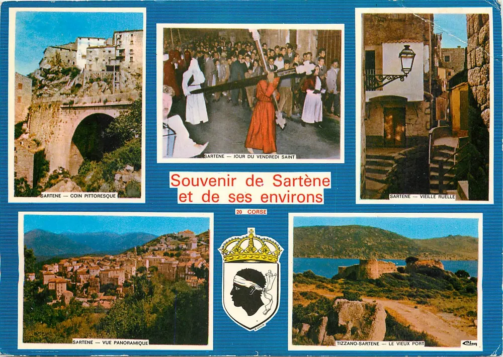 Sartène — Tag des Karfreitags — Erinnerung an Sartène und ihre Umgebung — Verlag: Bisson de R. Louis - Vorderseite