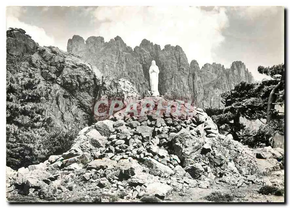 Statue der Jungfrau der Schneeflocken — Col de Bavella (1240 m) — Éditions M.-C. Miramont - Vorderseite
