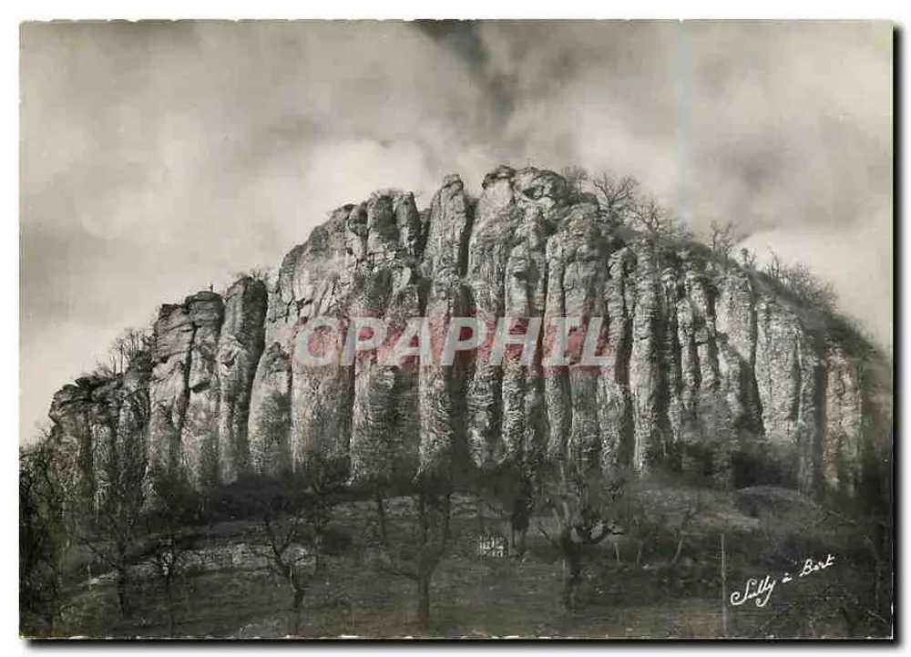 As Orgues de Bort (Corrèze) — Rochas cilíndricas de basalto — Foto Sully & Bert - Frente