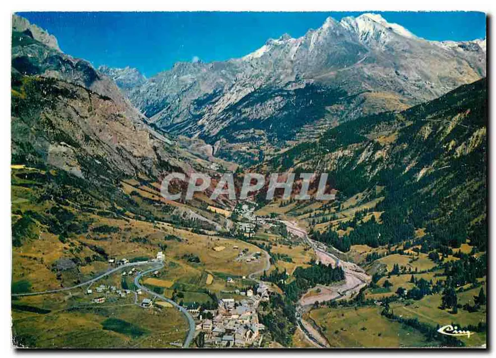 St-Paul-sur-Ubaye — Vista panorâmica aérea — Impressora República - Frente