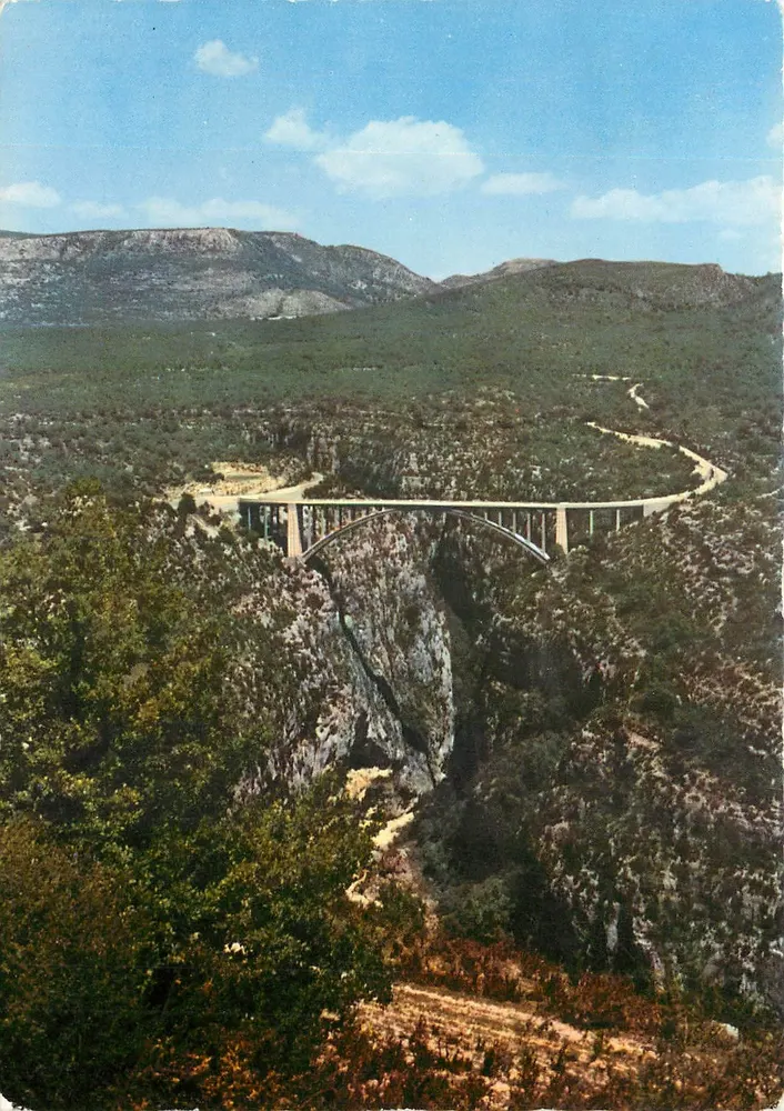 Gorges do Verdon — Ponte sobre o Artuby — Combier Impressor Macon - Frente