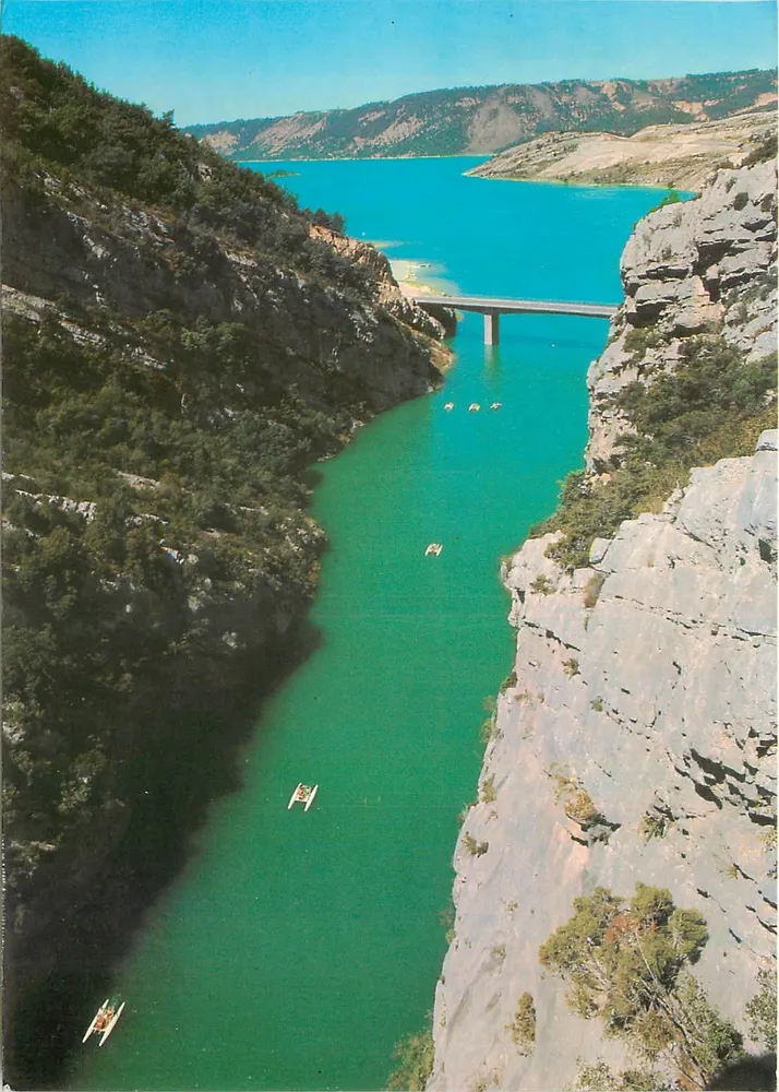 As Gorges do Verdon — saída para o lago de Sainte-Croix — Éditions Photoguay - Frente