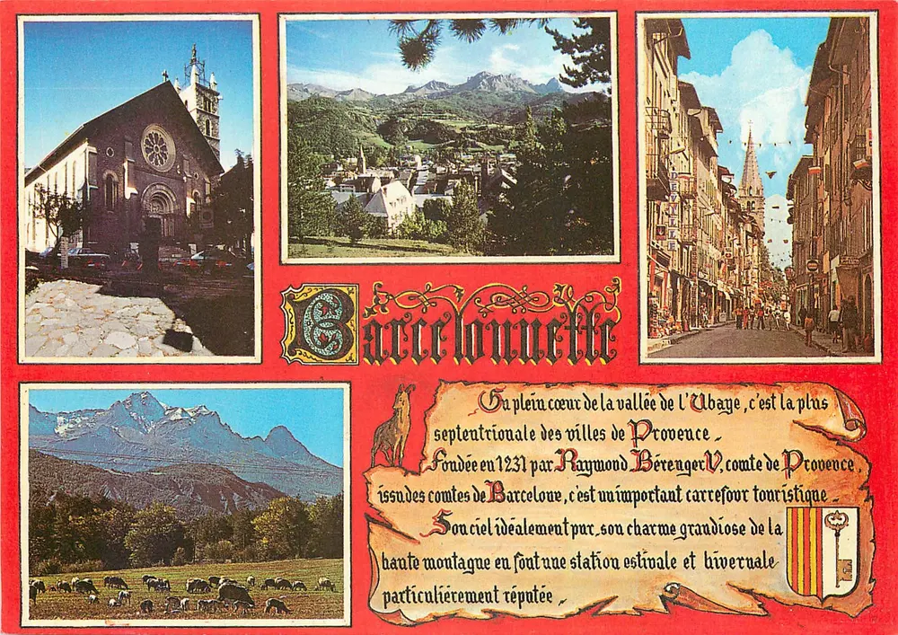 Barcelonnette — cidade da Provença — edições photoguy - Frente