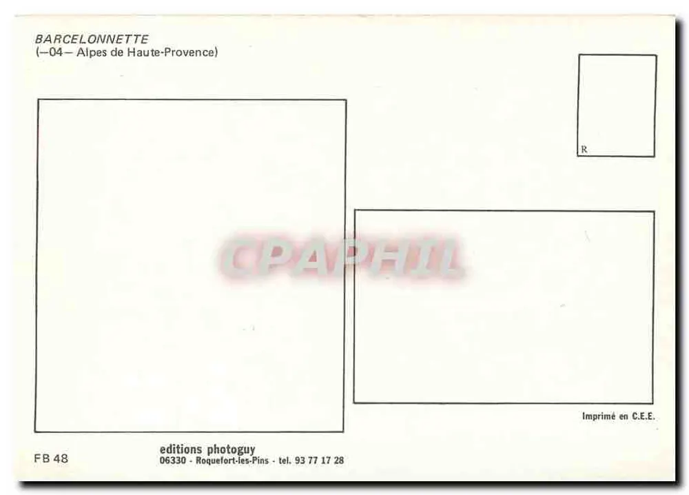 Barcelonnette — cidade da Provença — edições photoguy - Verso