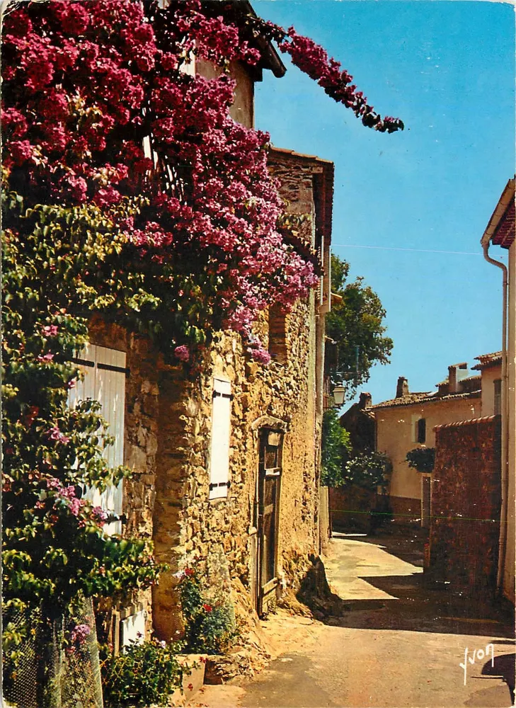 Bormes-les-Mimosas — Vieilles maisons fleuries — Éditions d'Art Yvon, Paris - Vorderseite