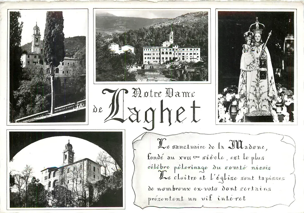 Notre Dame de Laghet — Sanctuaire de la Madone — Éditions Photoguy, Nice - Recto