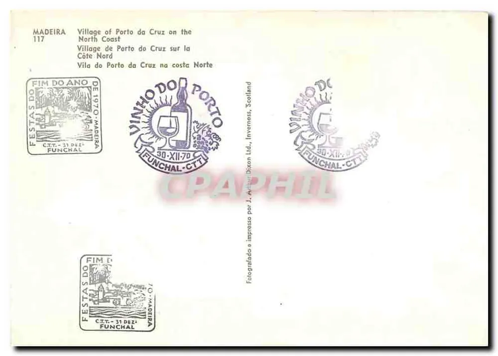 Porto da Cruz — Dorf der Nordküste — F. A. Dixon Ltd. - Rückseite