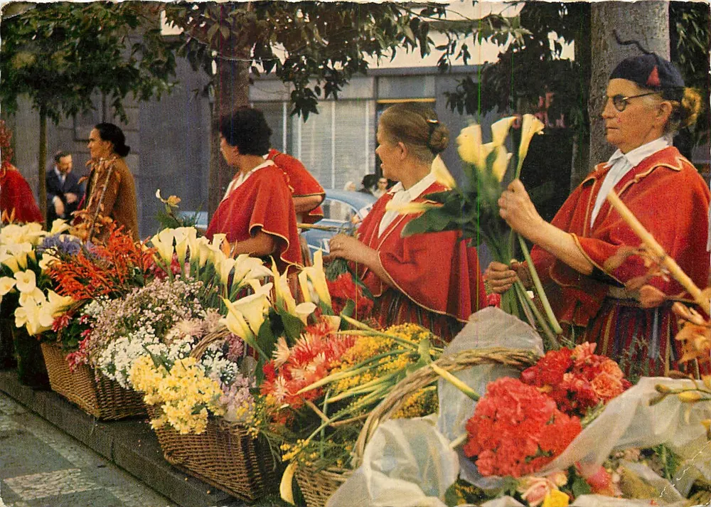 Madeira — Vendedoras de flores — editor MD 18 - Frente