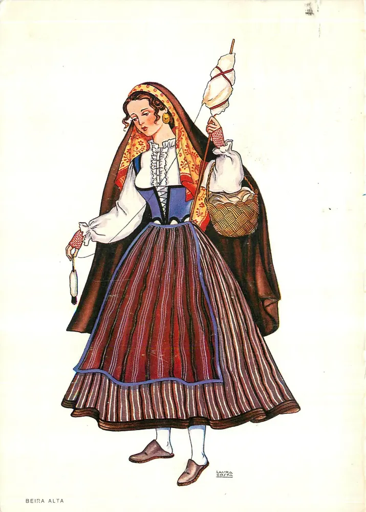 Beira Alta — traje tradicional — Laura Costa - Frente